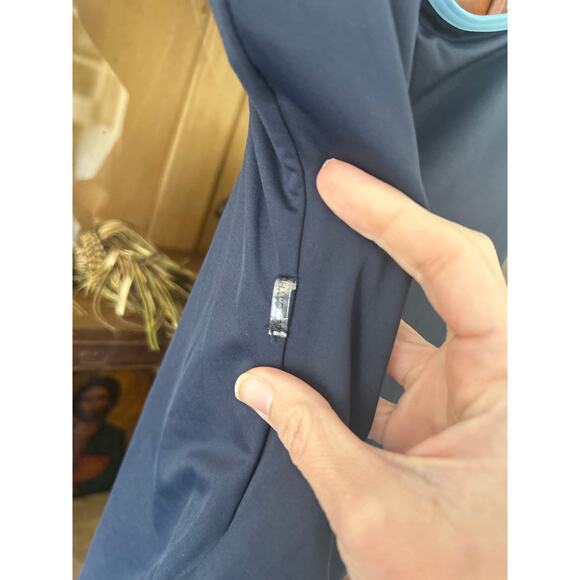 Kate Spade Color Block One Piece Swimsuit Navy with light blue trim Size S NWT - Picture 6 of 6